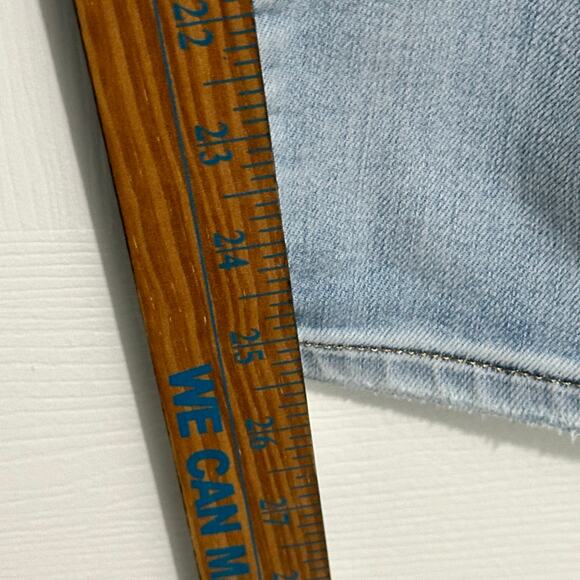 Athleta Sculptek Sz 16 Straight Leg Ankle Jeans Light Wash Stretch 535340 34x25 - Picture 3 of 10